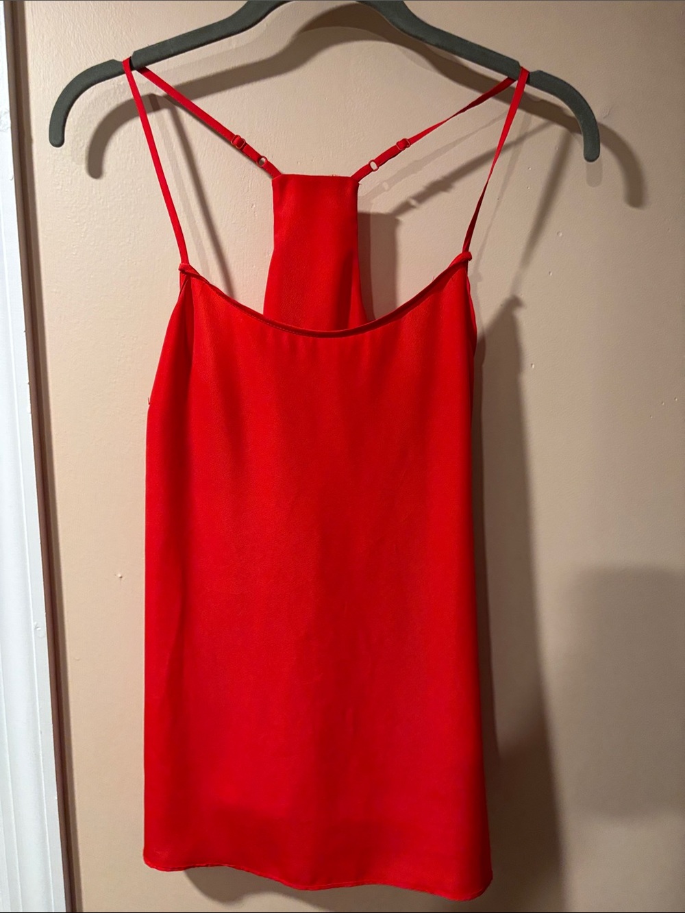 J. Crew Red Silk Cami Tank